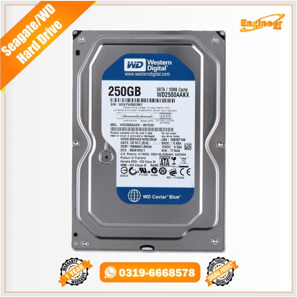 Seagate-WD Hard Disk Price in Lahore Pakistan-250GB