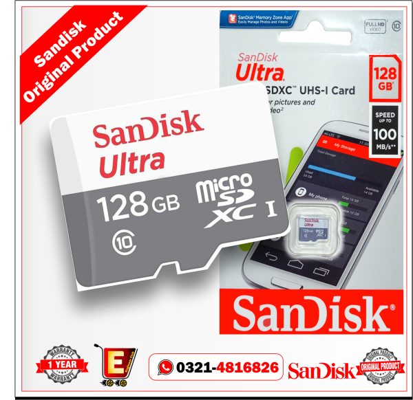 Sandisk 128 GB memory card price in pakistan lahore