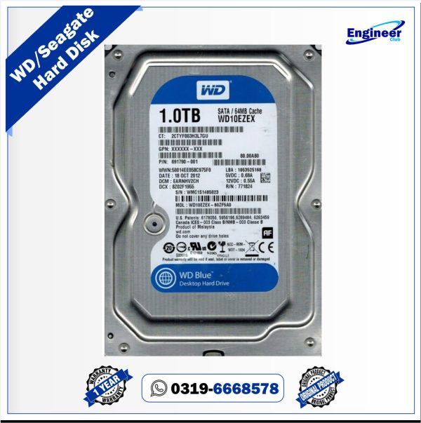 Seagate WD 1000 GB Hard disk price in pakistan lahore