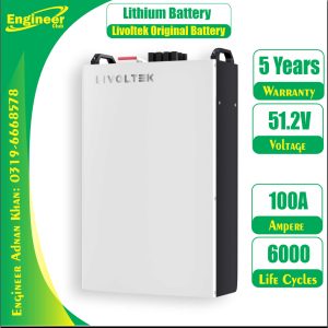 Lithium Battery Price in Pakistan Livoltec 51.2 V 100Ah 6000 Cycle