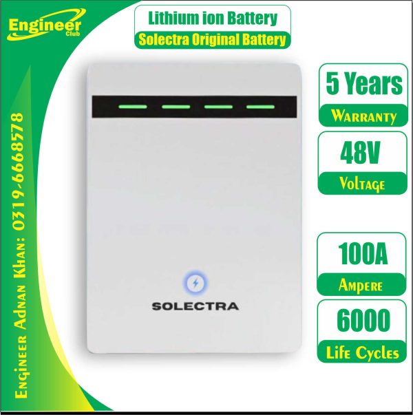 Lithium Battery Price in Pakistan Solectra 48V 100Ah 6000 Cycle