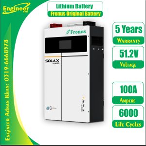 Lithium Battery Price in Pakistan Fronus 51.2 V 100Ah 6000 Cycle